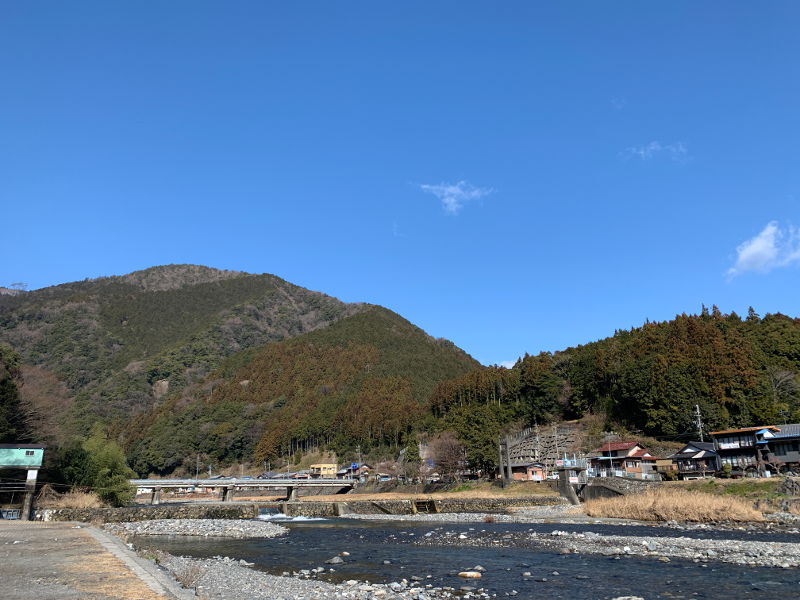 粕川オートキャンプ場の景色